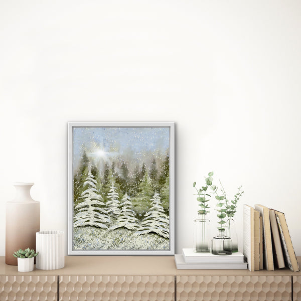 Snowy Forest Art Print