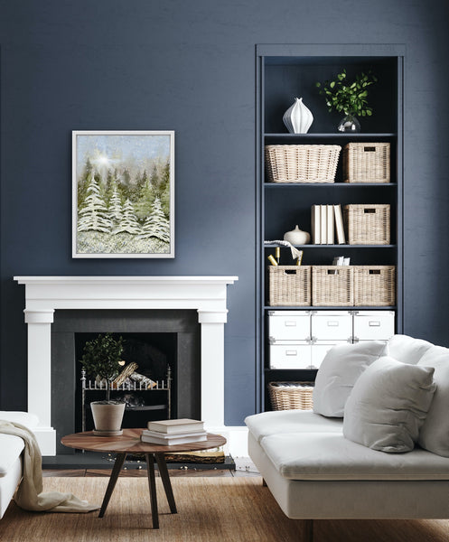 Snowy Forest Art Print