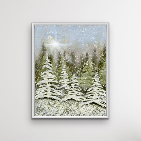 Snowy Forest Art Print
