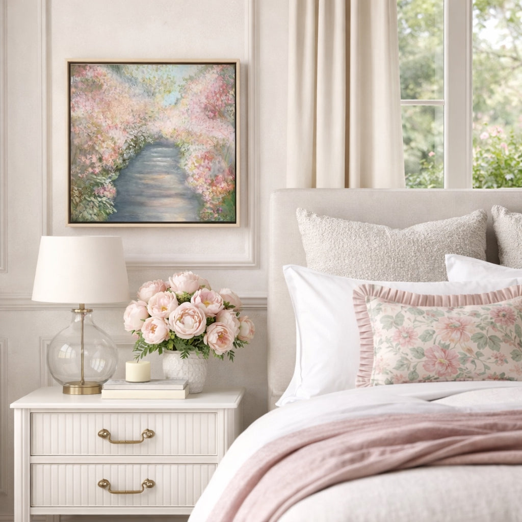 In Full Bloom original garden painting