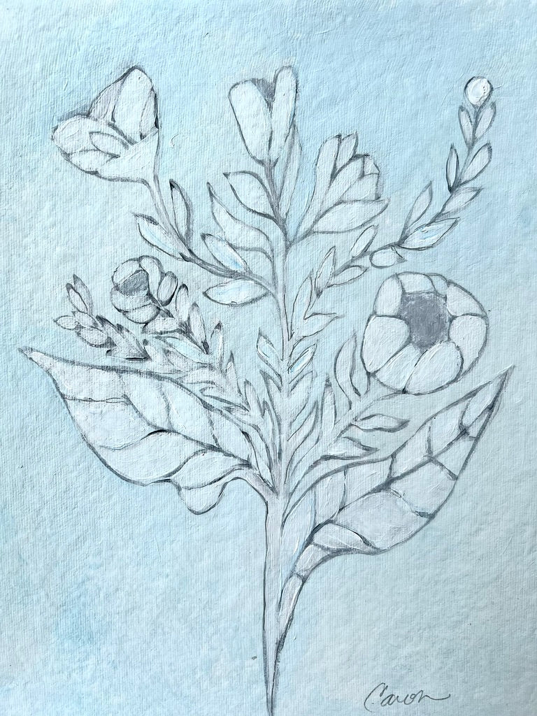 "Fresh Start" original floral painting