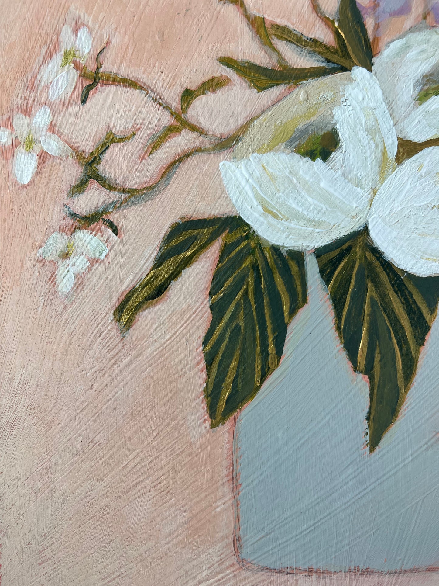 "Unfolding" original floral painting