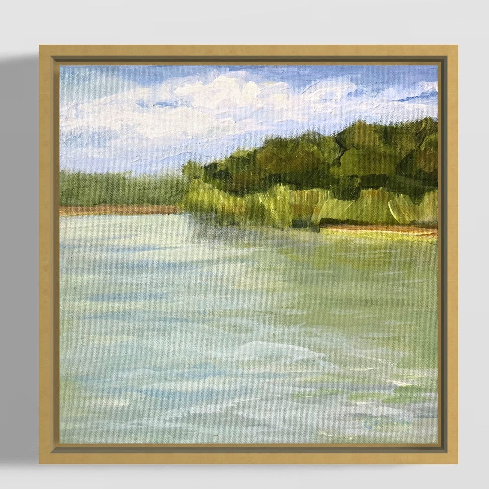 Water's Edge original lake painting