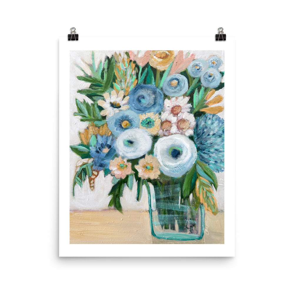 "Pure Joy" floral art print
