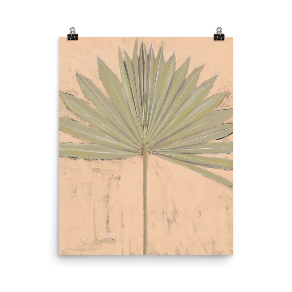 "Portrait of the Wild" palm branch print