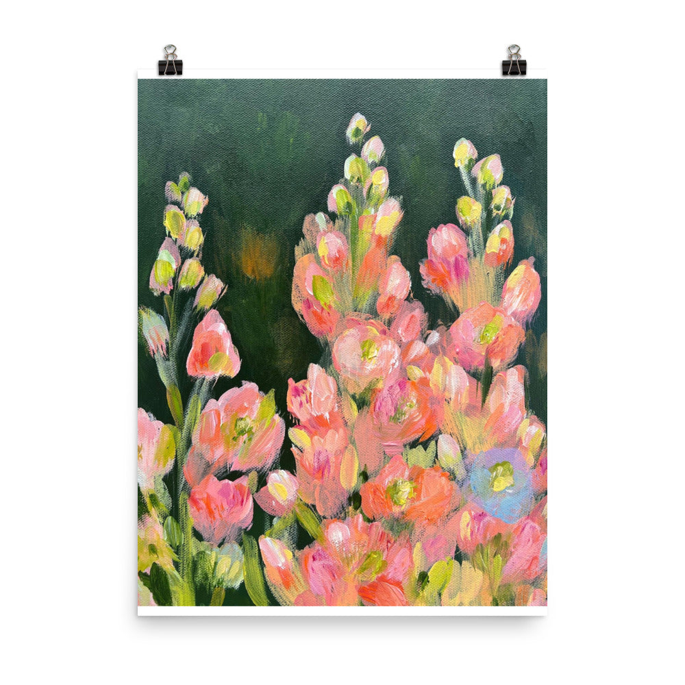 Keep Reaching floral print