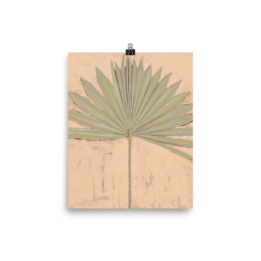 "Portrait of the Wild" palm branch print