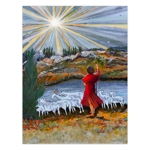 "O Holy Night" Shepherd folded cards -2 sizes (set of 10)