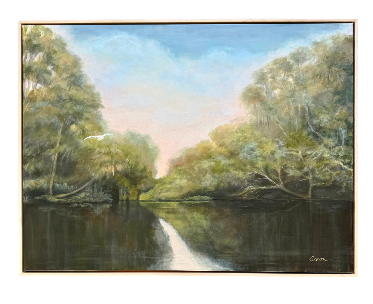 "All Is Well" 41 x31" Original River Painting