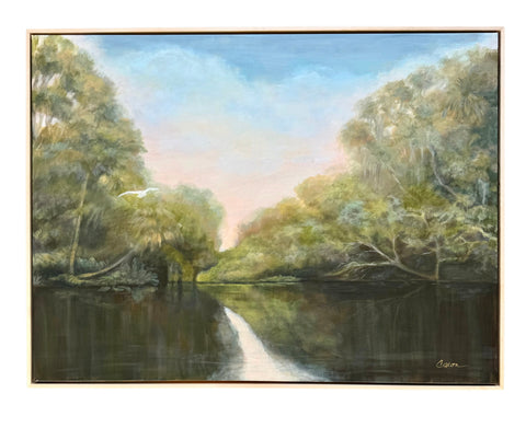 "All Is Well" 41 x31" Original River Painting