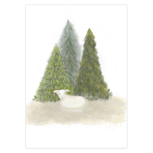 Peaceful Lamb folded cards-2 sizes (set of 10)