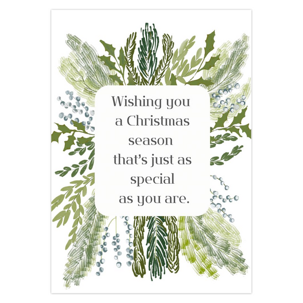 Wishing You a Christmas as Special as You Are folded cards- 2 sizes ( set of 10)