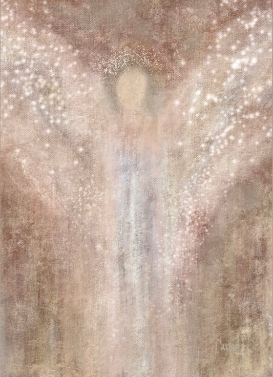 Abstract Angel folded notecard sets- 2 sizes (10)