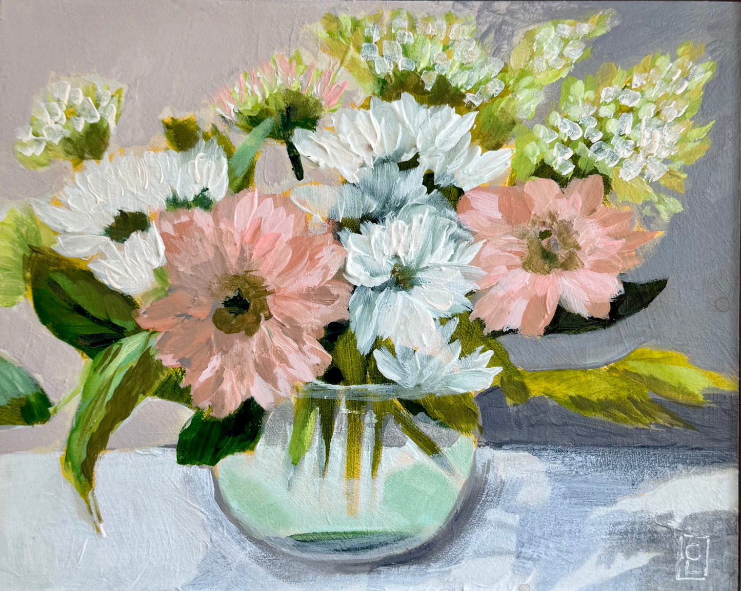 "Gracious Host" original floral painting