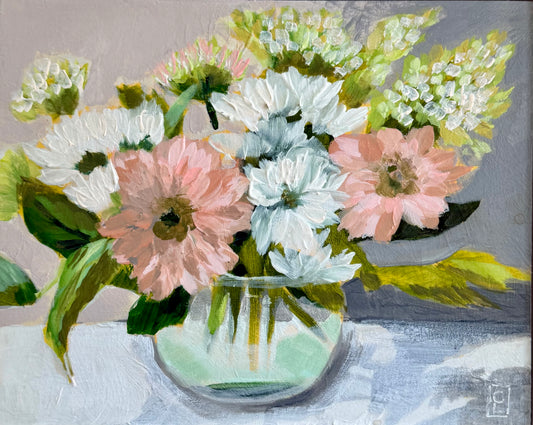 "Gracious Host" original floral painting