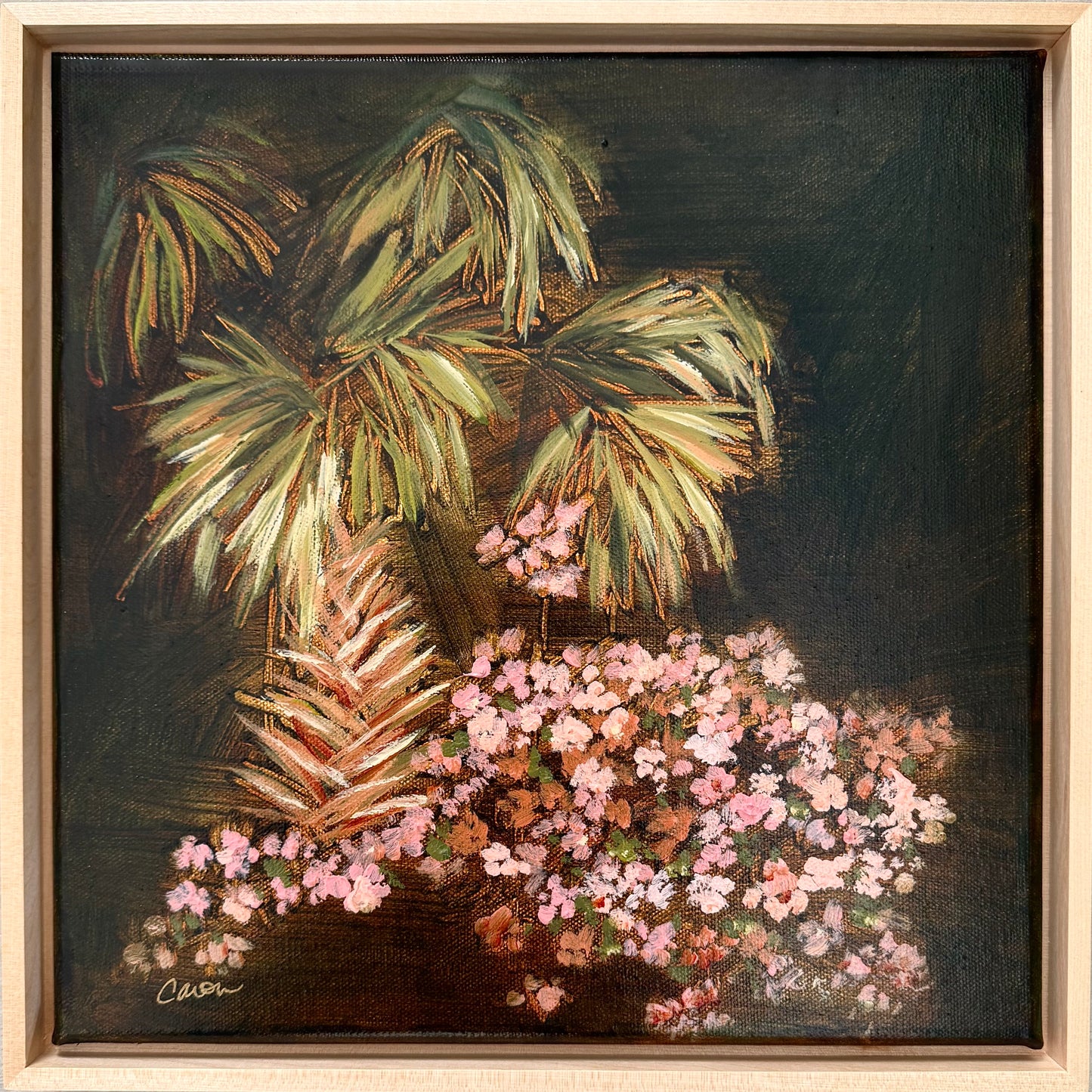 High Season No 1 original palm & azalea painting