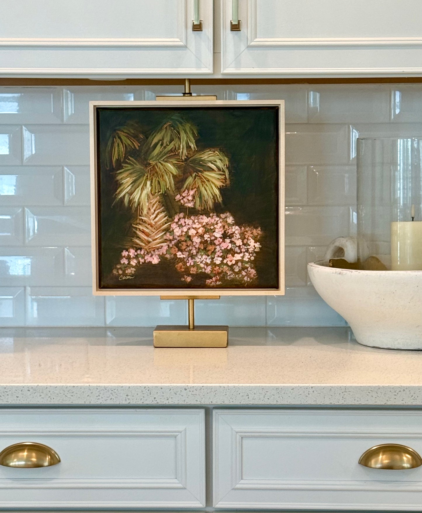 High Season No 1 original palm & azalea painting