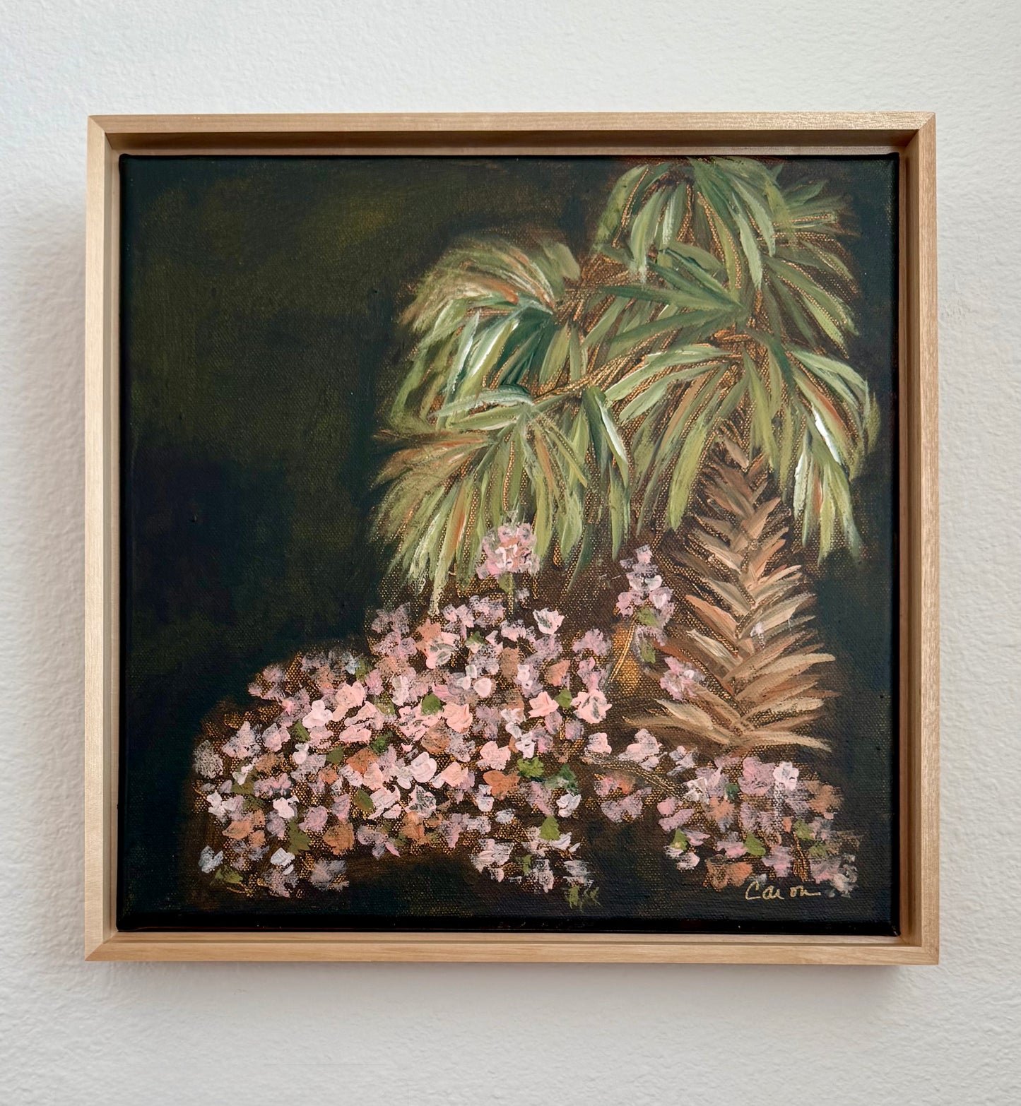 High Season No 2 original palm & azaleas painting
