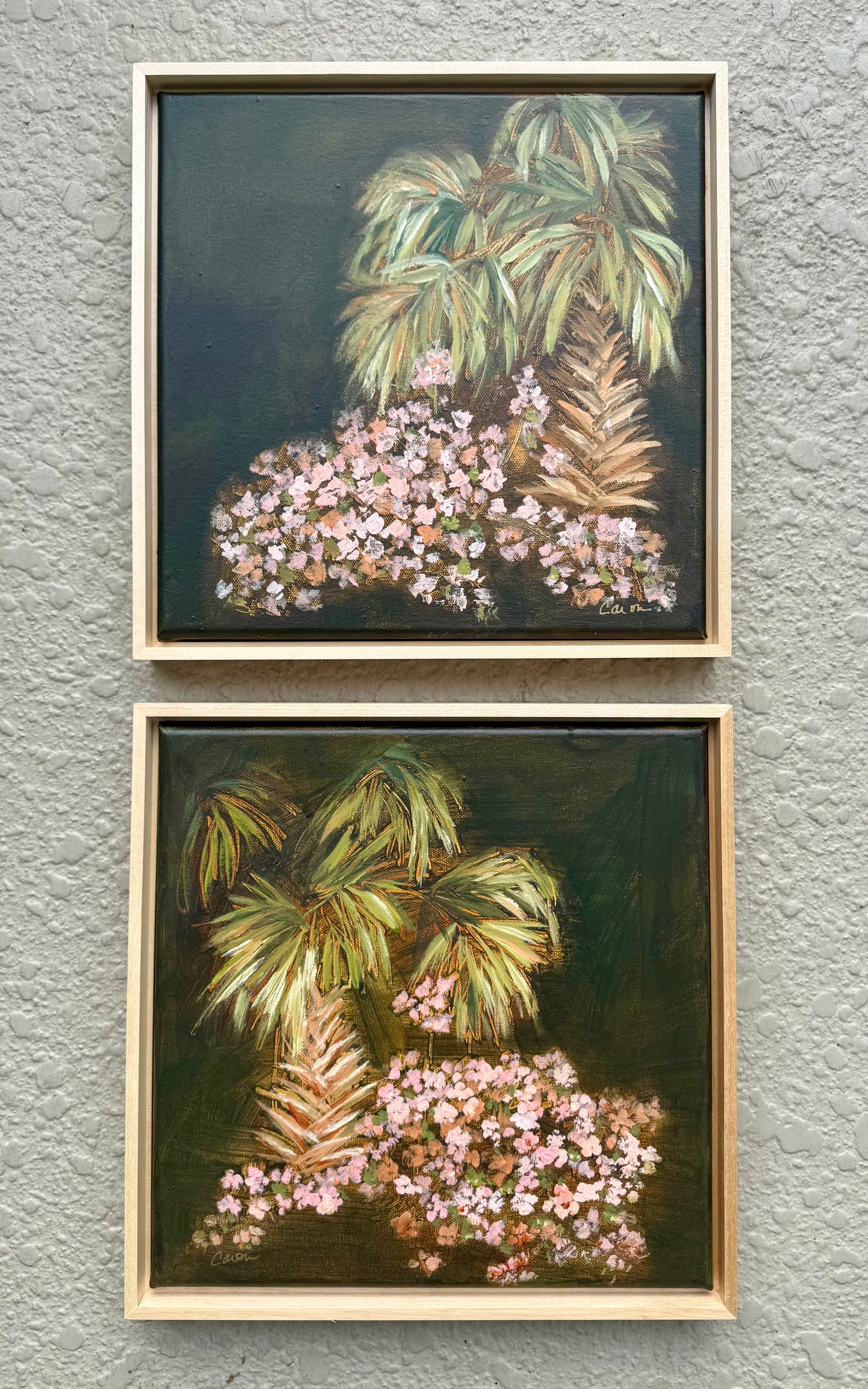 High Season No 2 original palm & azaleas painting
