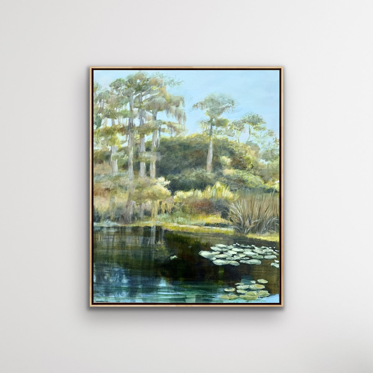 "Wild Beauty" Original Lake Painting 25 x 31"