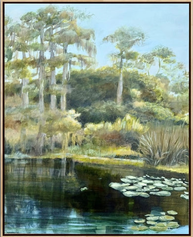 "Wild Beauty" Original Lake Painting 25 x 31"