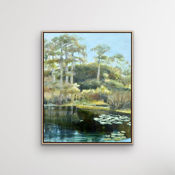 "Wild Beauty" Original Lake Painting 25 x 31"