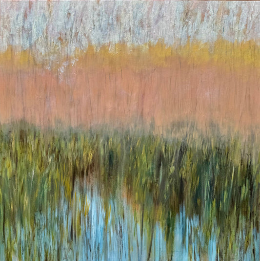 "Conversation Piece" 30 x 30 original painting