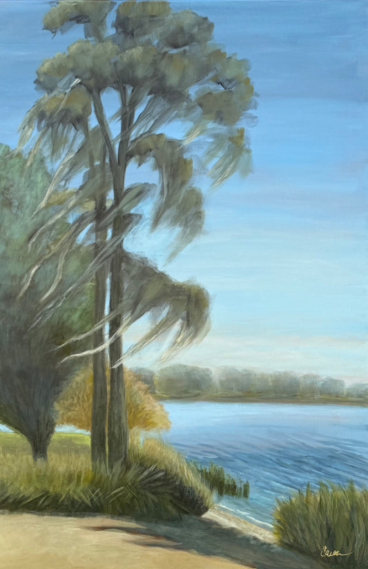 "Glorious Day" original lake painting