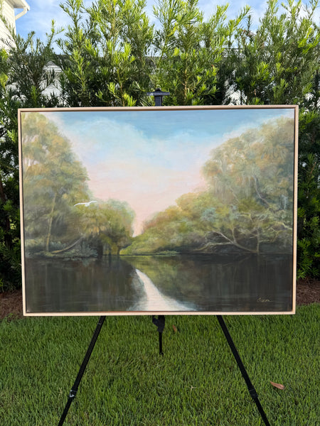 "All Is Well" 41 x31" Original River Painting