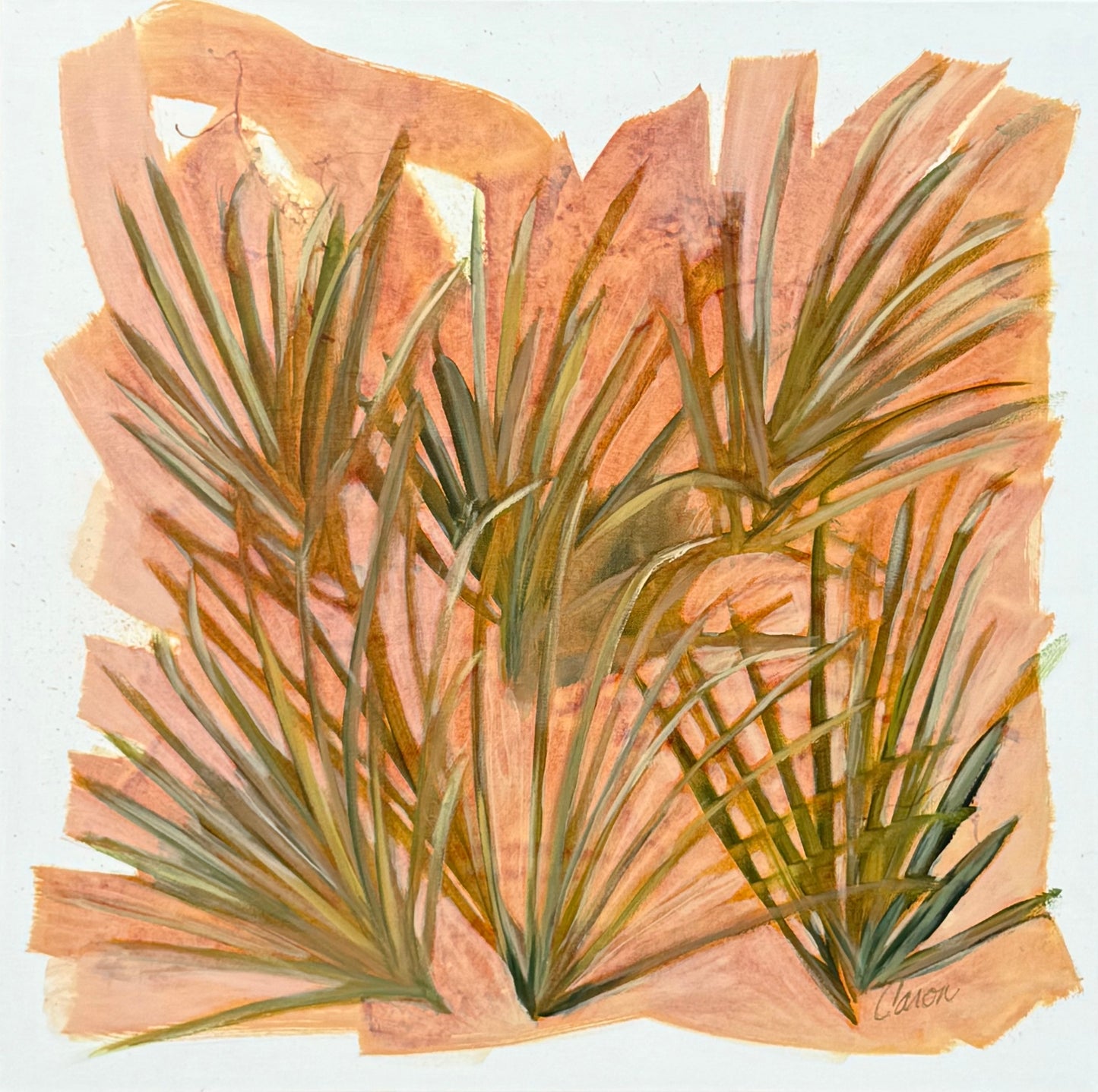 "Euphoria" original abstract palmetto painting