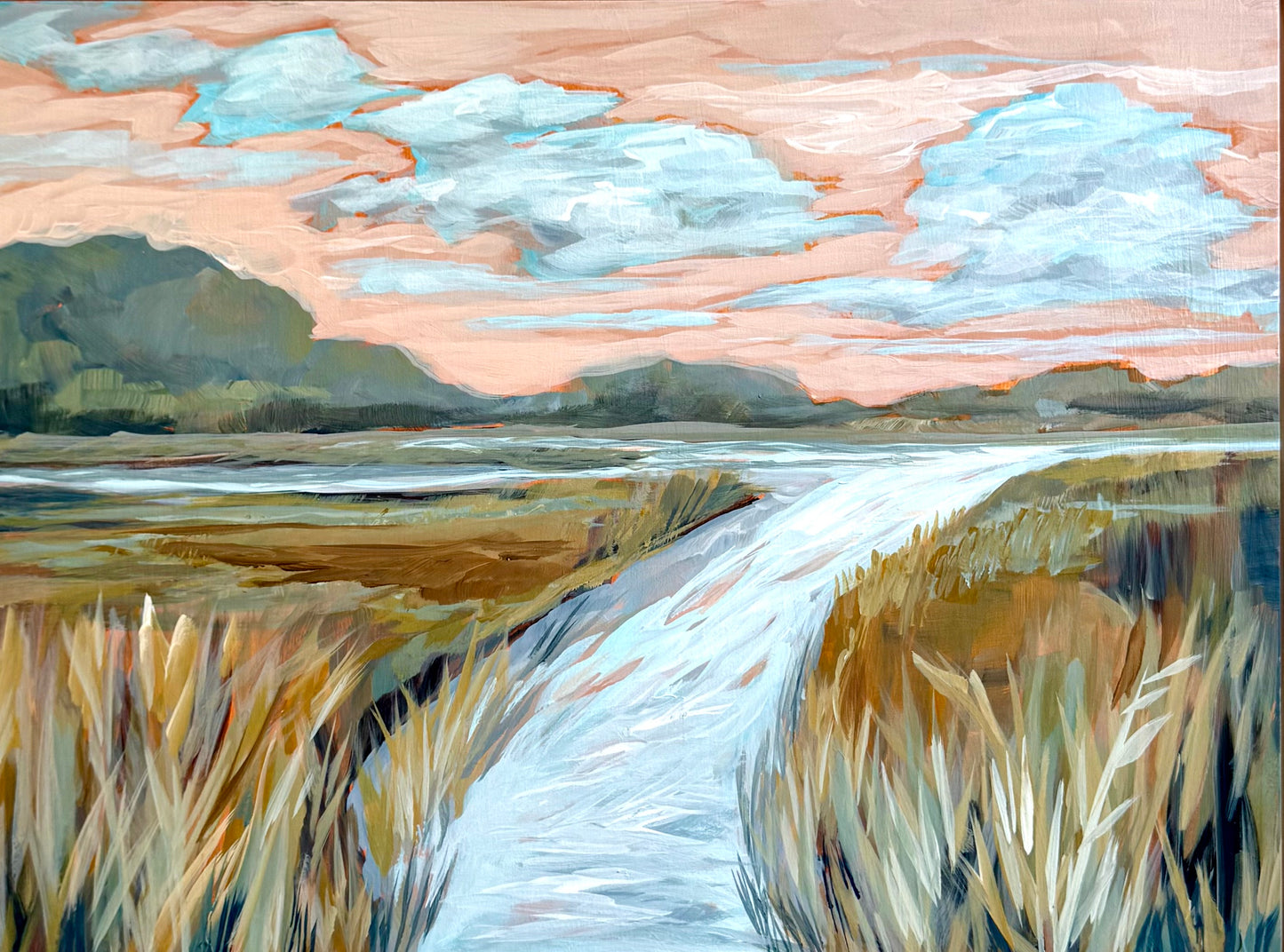 "Sweetwater Calling" original coastal marsh painting