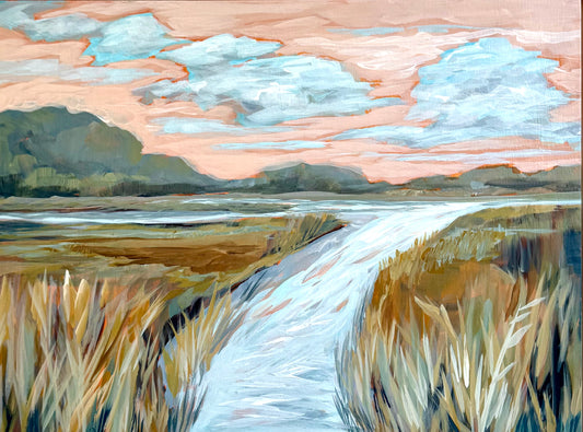 "Sweetwater Calling" original coastal marsh painting