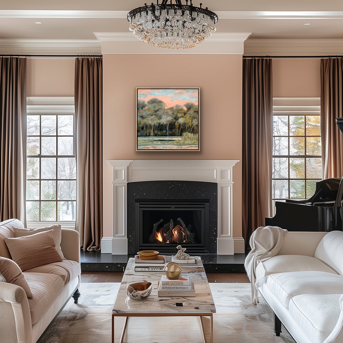 "It's Only Natural" Original Lake Painting