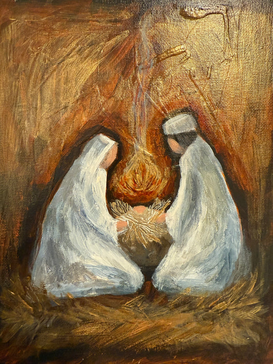 Wonders of His Love Nativity Print 11x 14