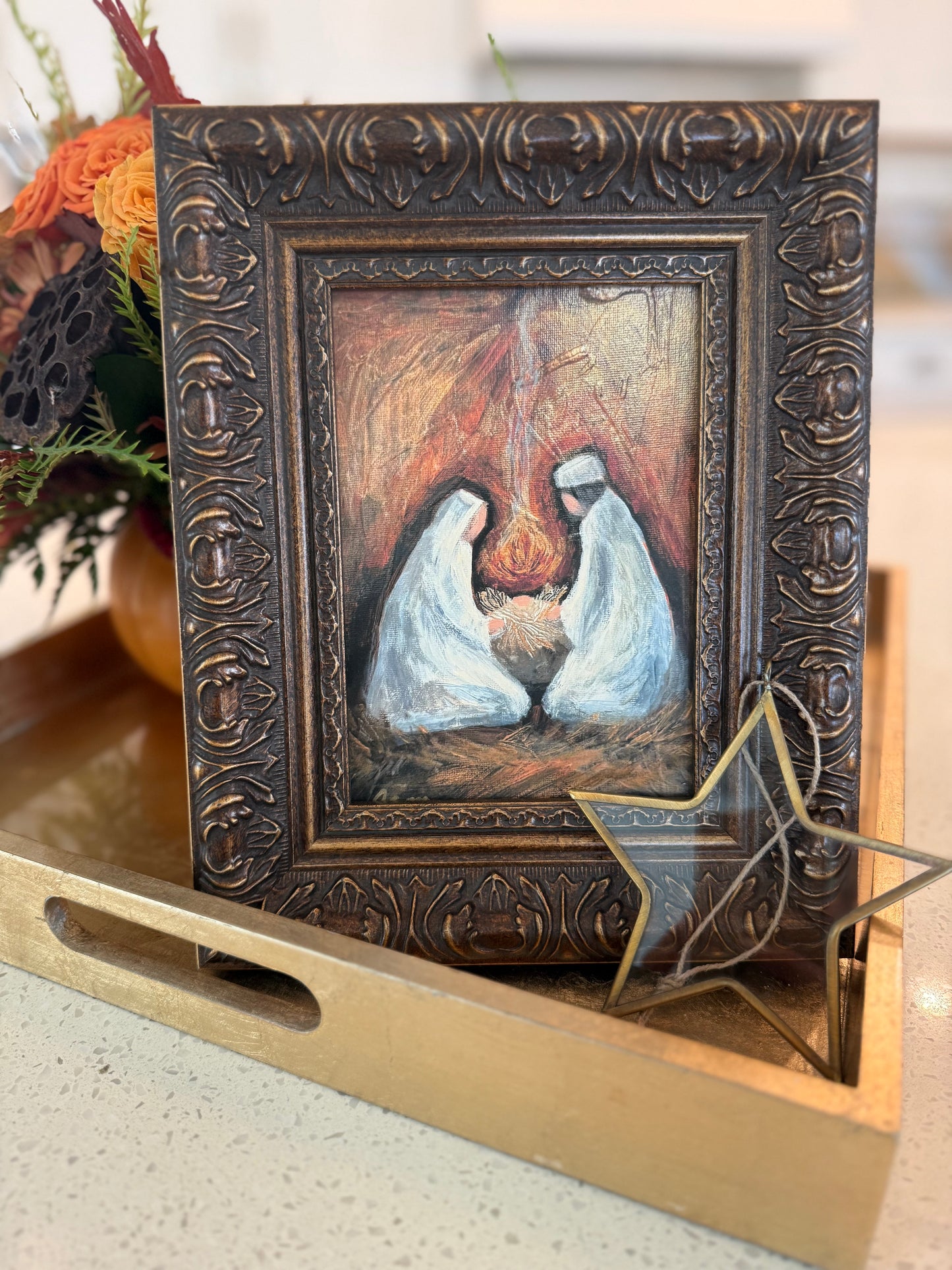 Wonders of His Love Original Christmas Nativity Painting