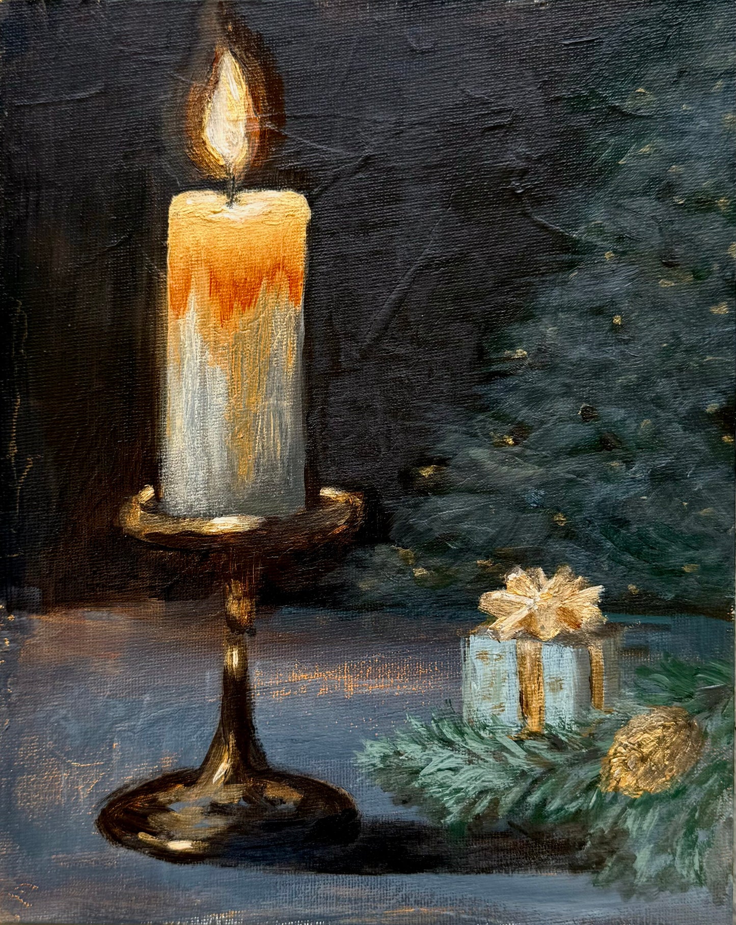 Christmas Candle Folded Card sets (2 sizes)