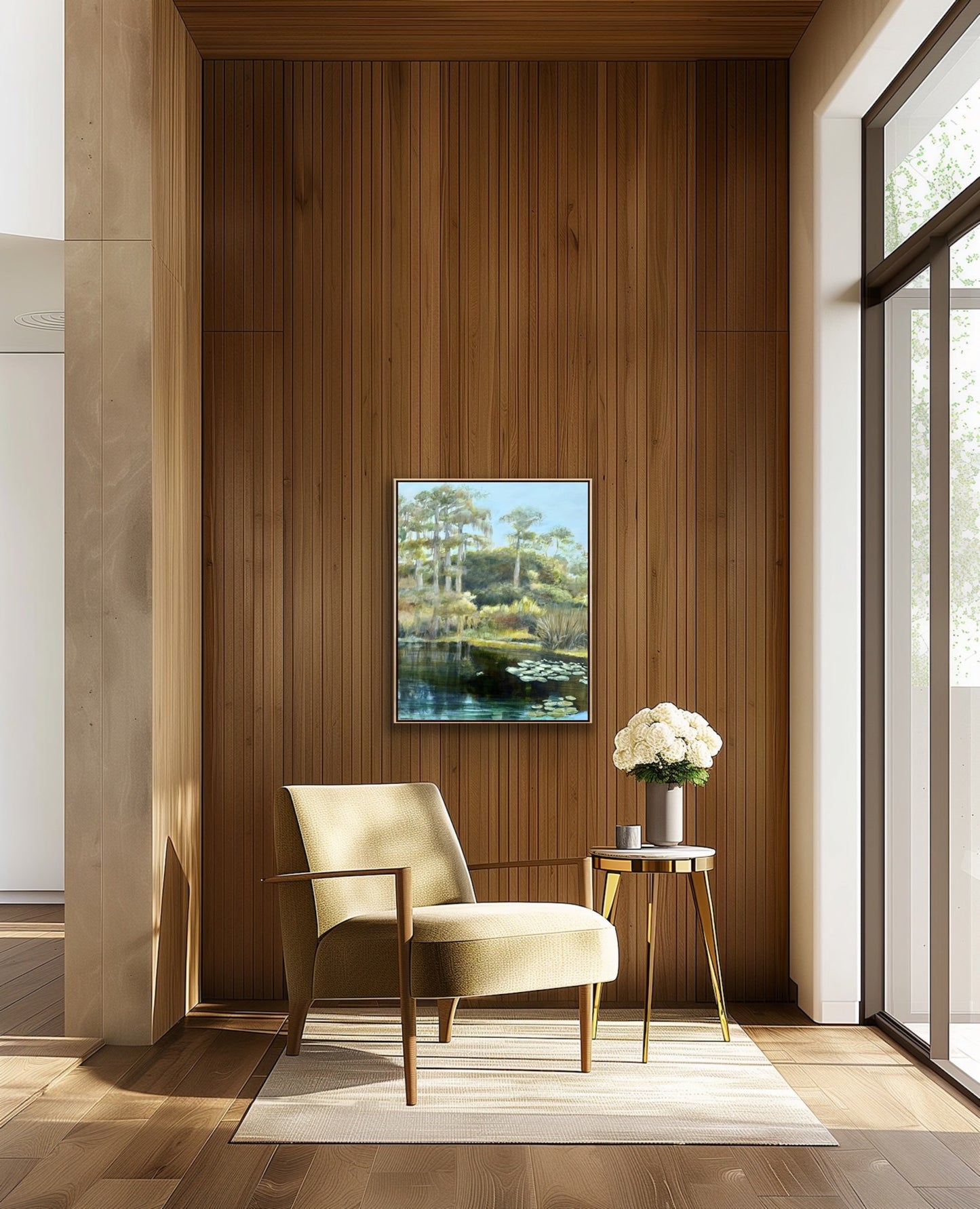 "Wild Beauty" Original Lake Painting 25 x 31"