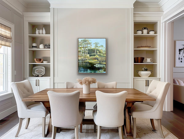 "Wild Beauty" Original Lake Painting 25 x 31"