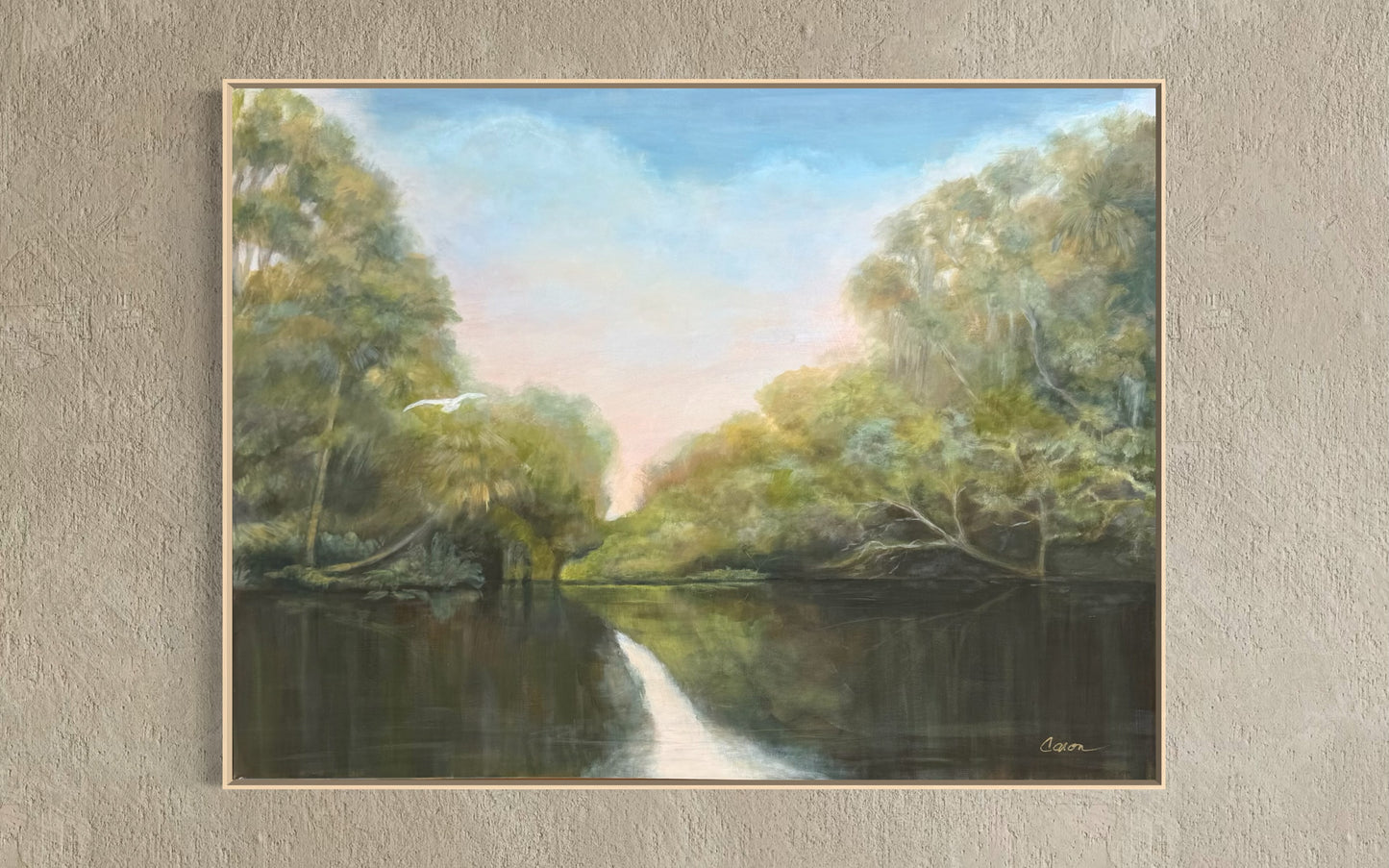 "All Is Well" 41 x31" Original River Painting