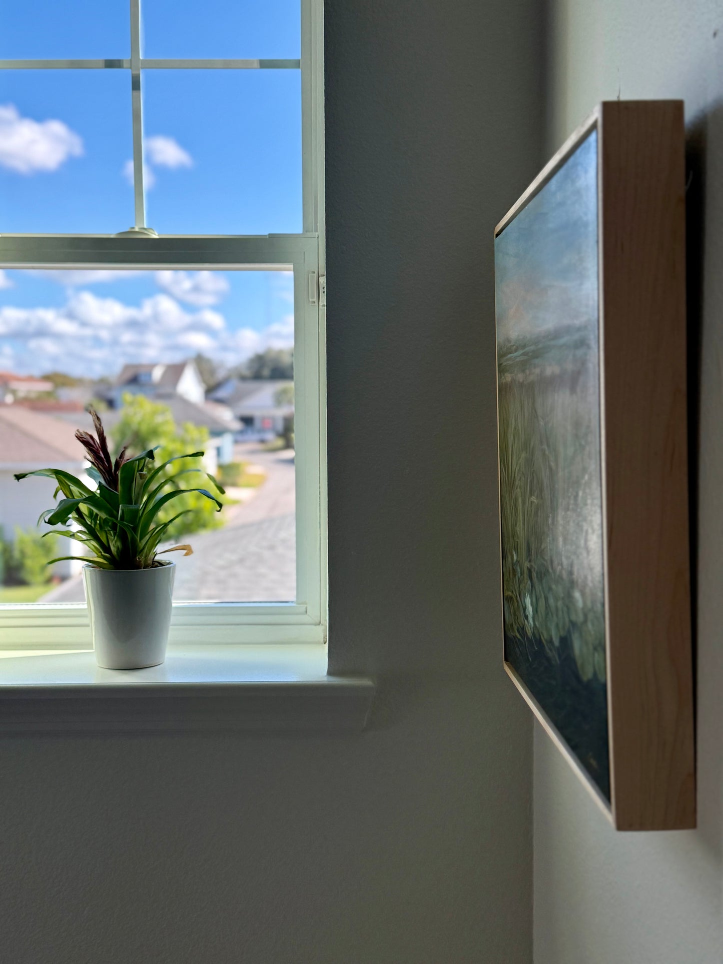 "Current" Original coastal marsh painting 20 x 20"