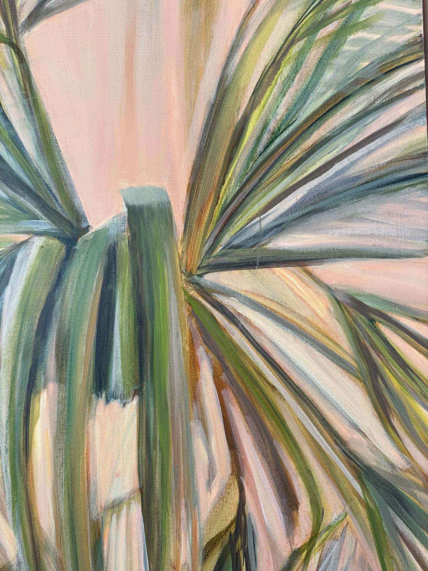 "High Drama" original palm painting