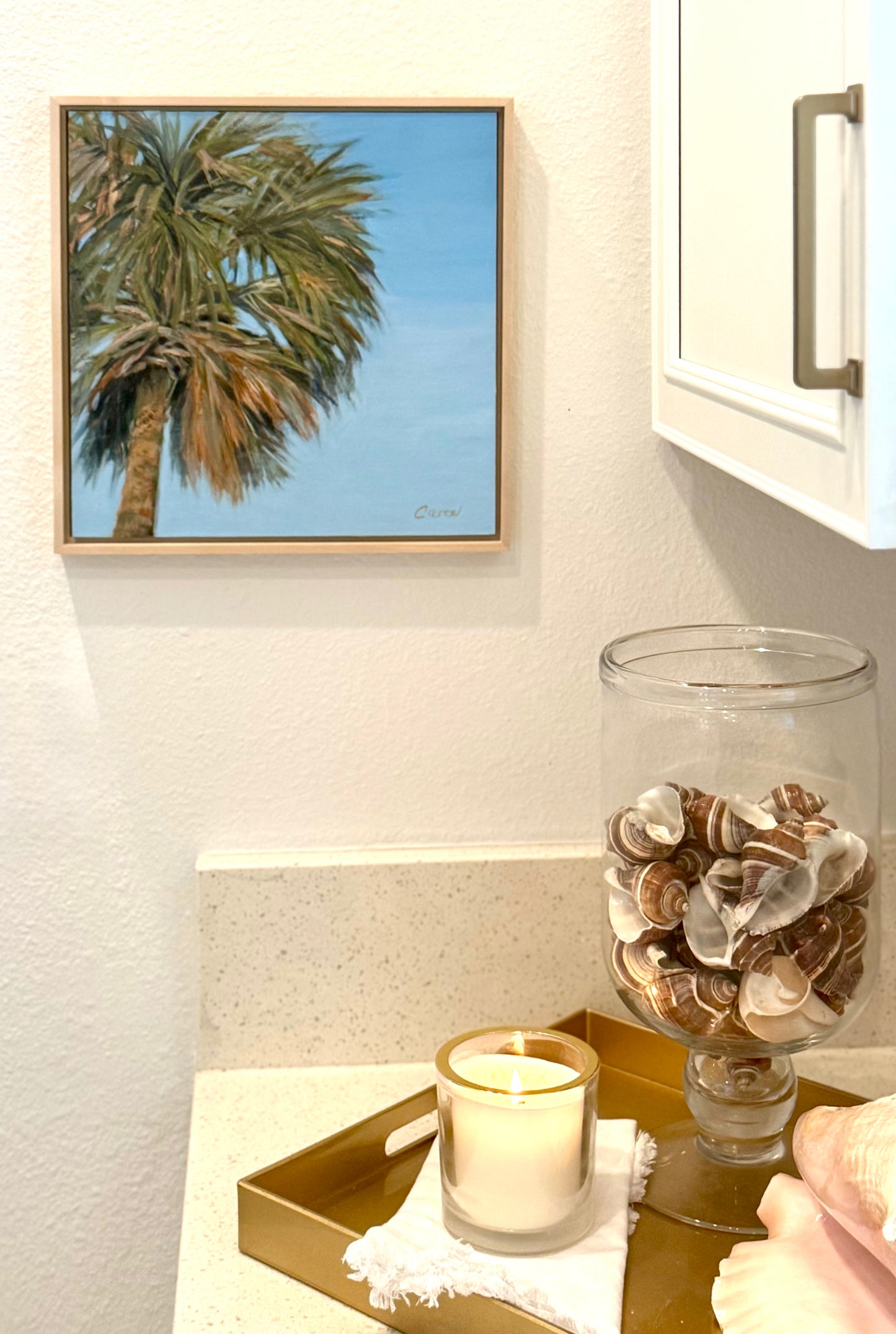 "Natural Habitat" original palmetto palm tree painting