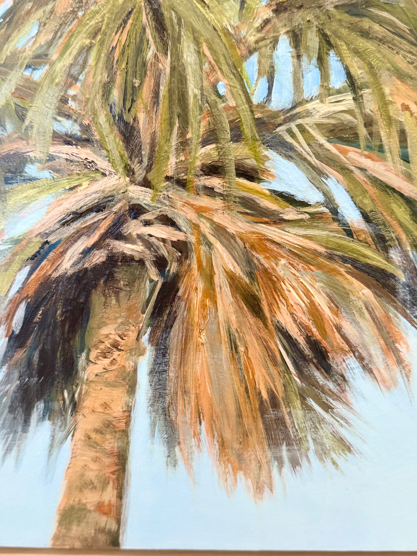"Natural Habitat" original palmetto palm tree painting