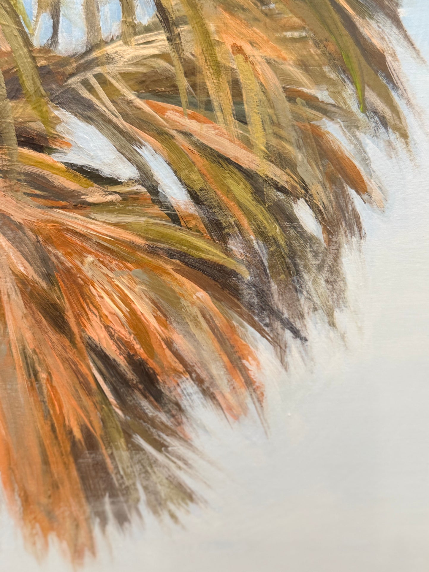 "Natural Habitat" original palmetto palm tree painting