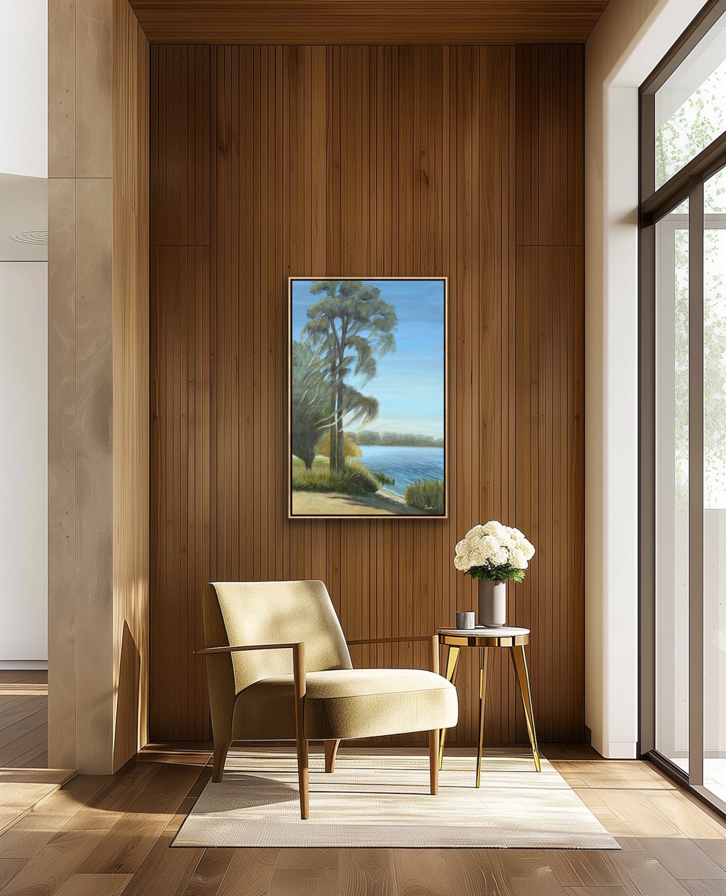 "Glorious Day" original lake painting