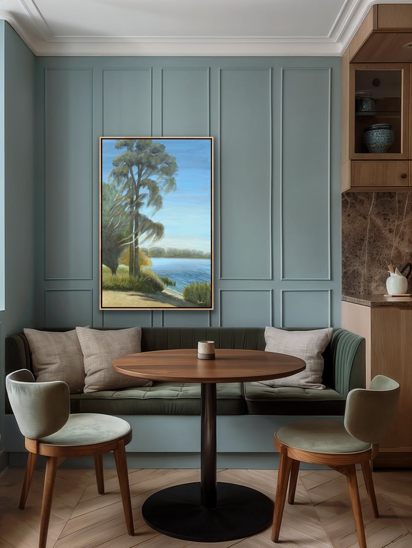 "Glorious Day" original lake painting