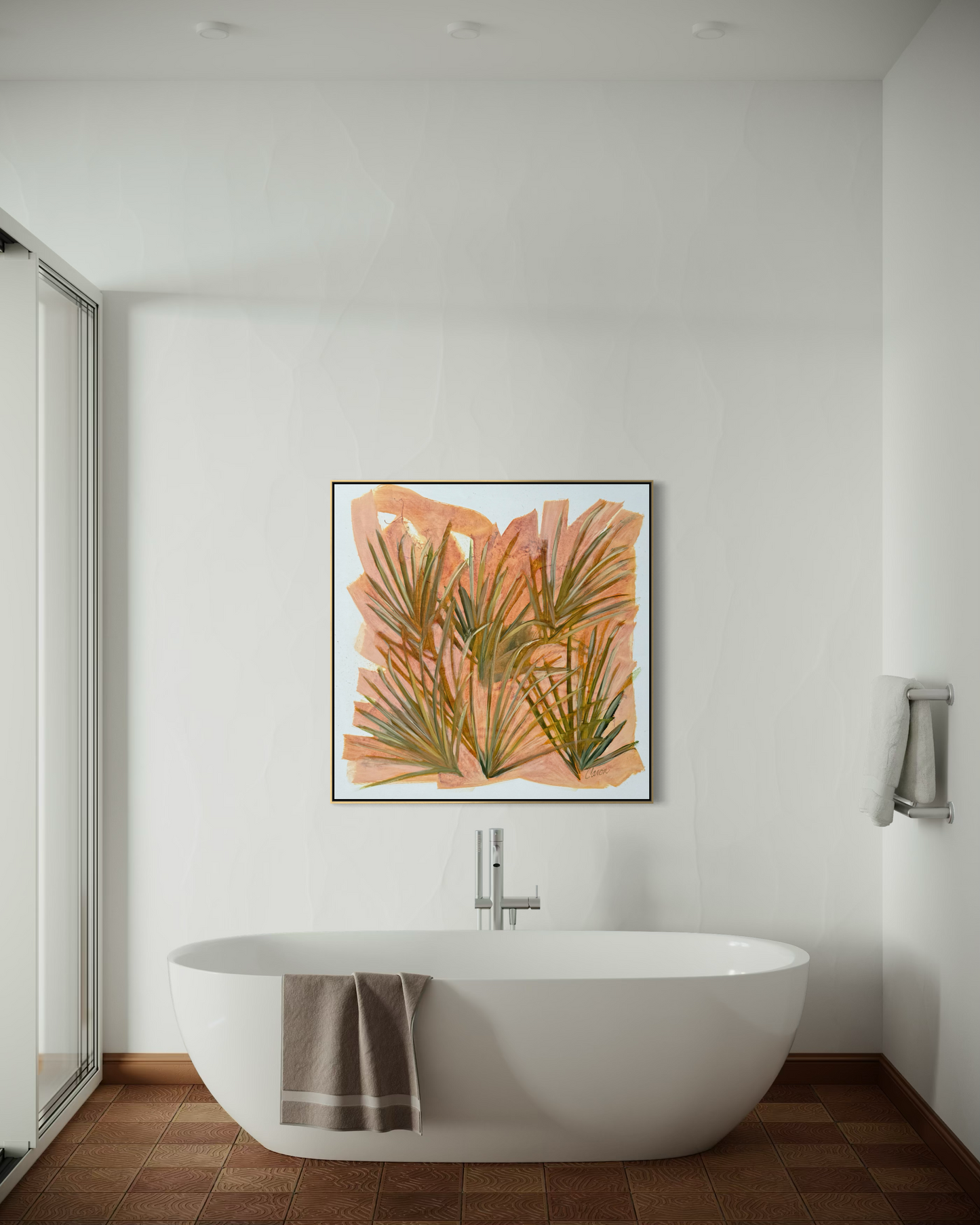 "Euphoria" original abstract palmetto painting