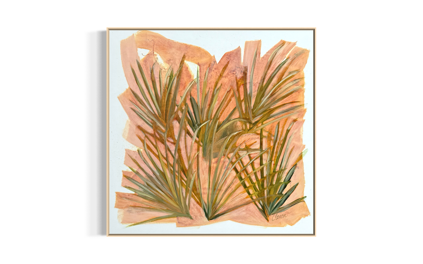 "Euphoria" original abstract palmetto painting