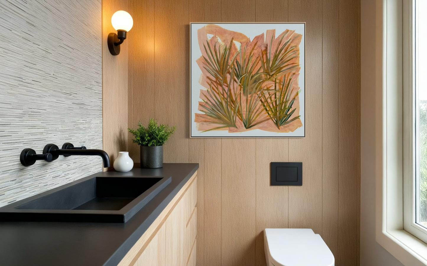 "Euphoria" original abstract palmetto painting