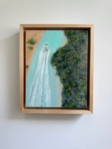 "Cruising" 8 x 10 coastal painting on canvas